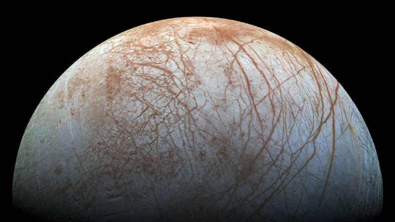 木星的冰卫星木卫二 (© NASA/JPL-Caltech/SETI Institute)source