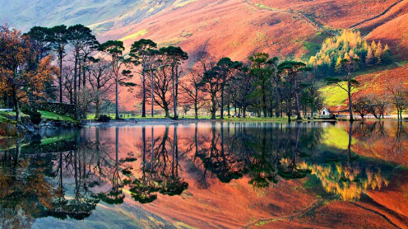 巴特米尔湖，湖区国家公园，英格兰，英国 (© Alan Novelli/Alamy Stock Photo)source