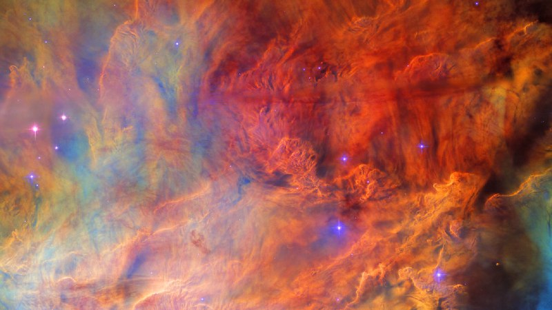 礁湖星云中的星际云，由哈勃太空望远镜拍摄 (© ESA/NASA)via Bing每日壁纸